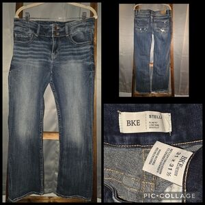 BKE Stella Bootcut Jeans in Faded Blue Wash